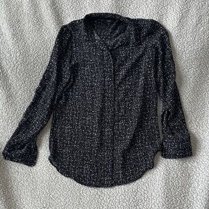 Mossimo Supply Co. Black and White Button Down Shirt